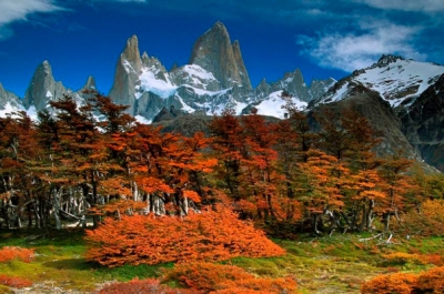Mt Fitzroy in Argentina. Nature and wilderness are marvelous. Managed nature in cities can be spectacular.